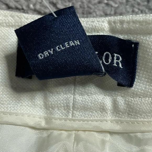 Ann Taylor Gramercy Fit Pants Women’s Size 8 Ivory Straight Cotton Stretch New - Picture 6 of 13